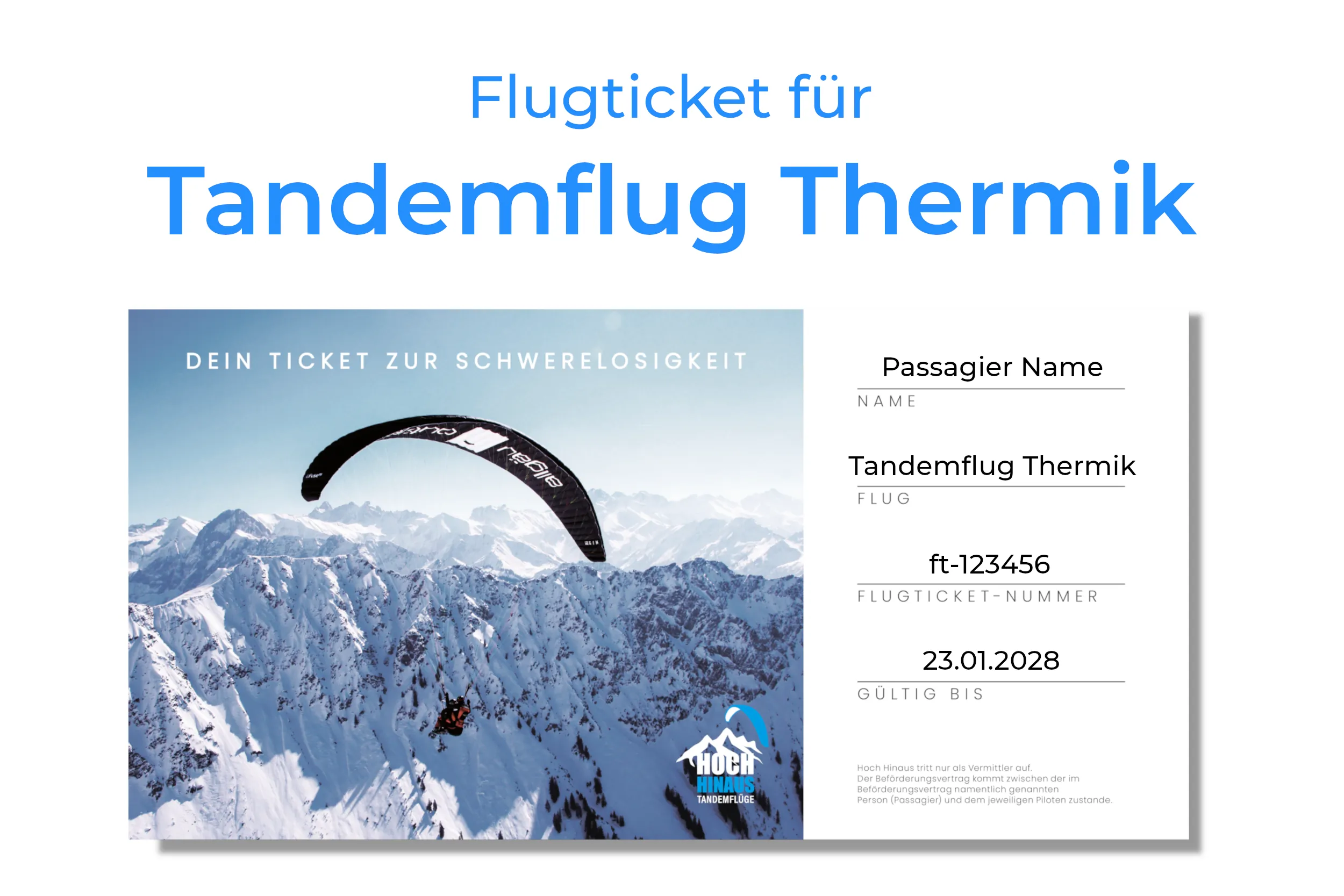 Tandemflug Thermik